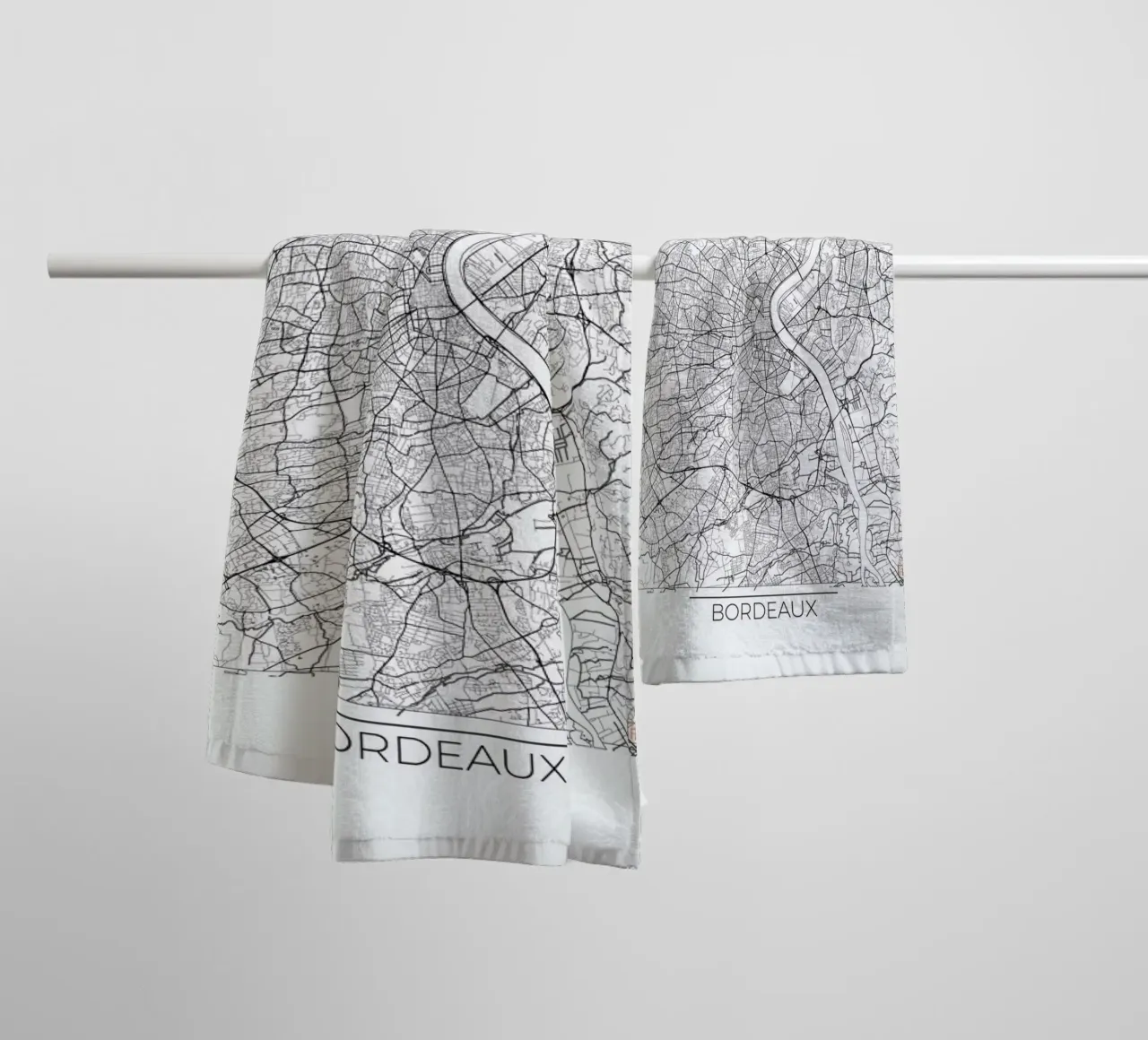 Bordeaux Minimal asciugamano da bagno da Hubert Roguski