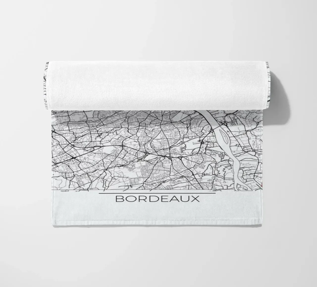 Bordeaux Minimal toalla de playa de Hubert Roguski