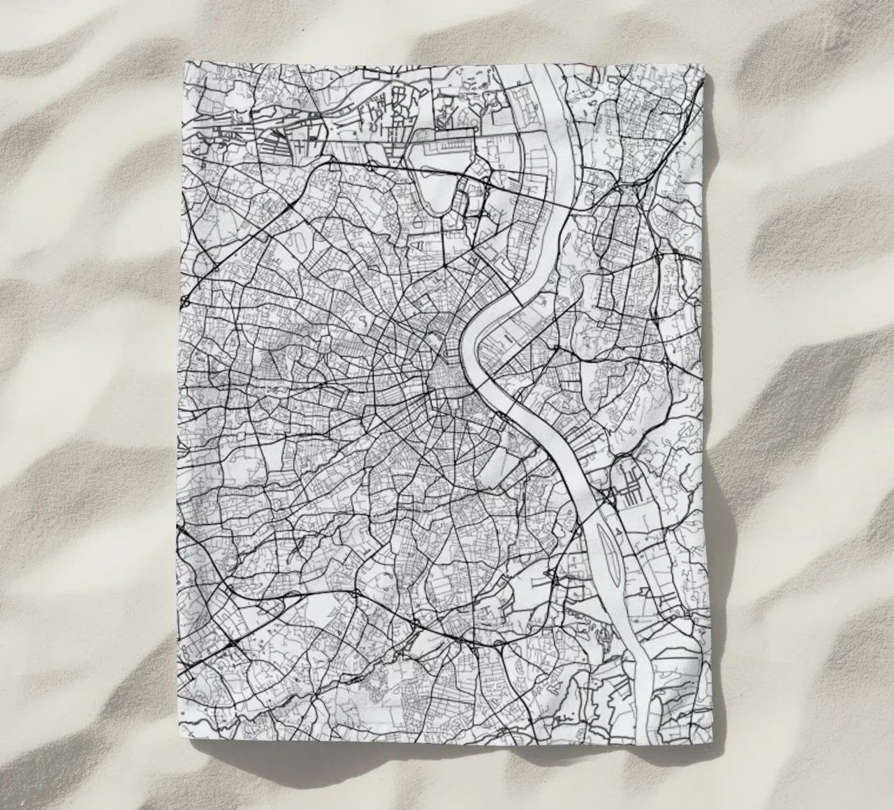 Bordeaux Minimal toalla de playa de Hubert Roguski