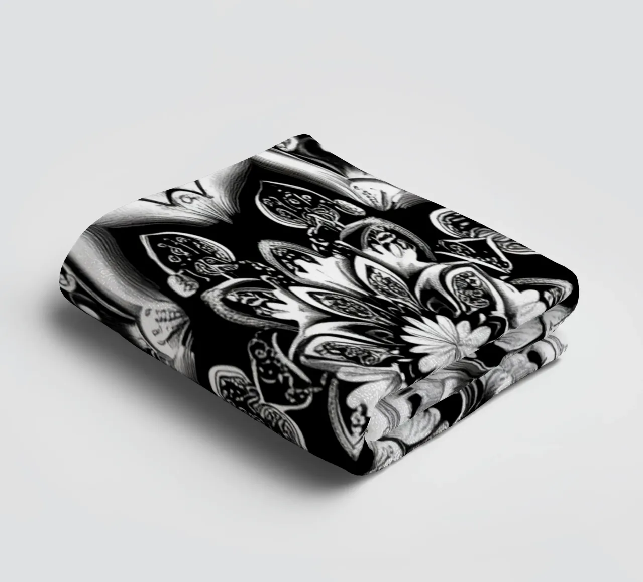 Mandala in bianco e nero asciugamano da bagno da Spiritual Touch