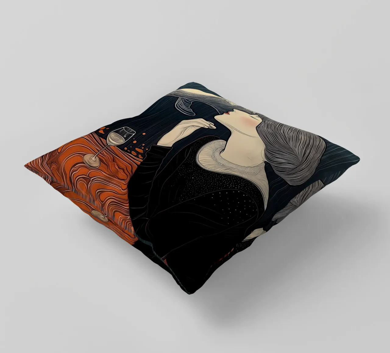 A dream of a whale cuscino da Synthaira
