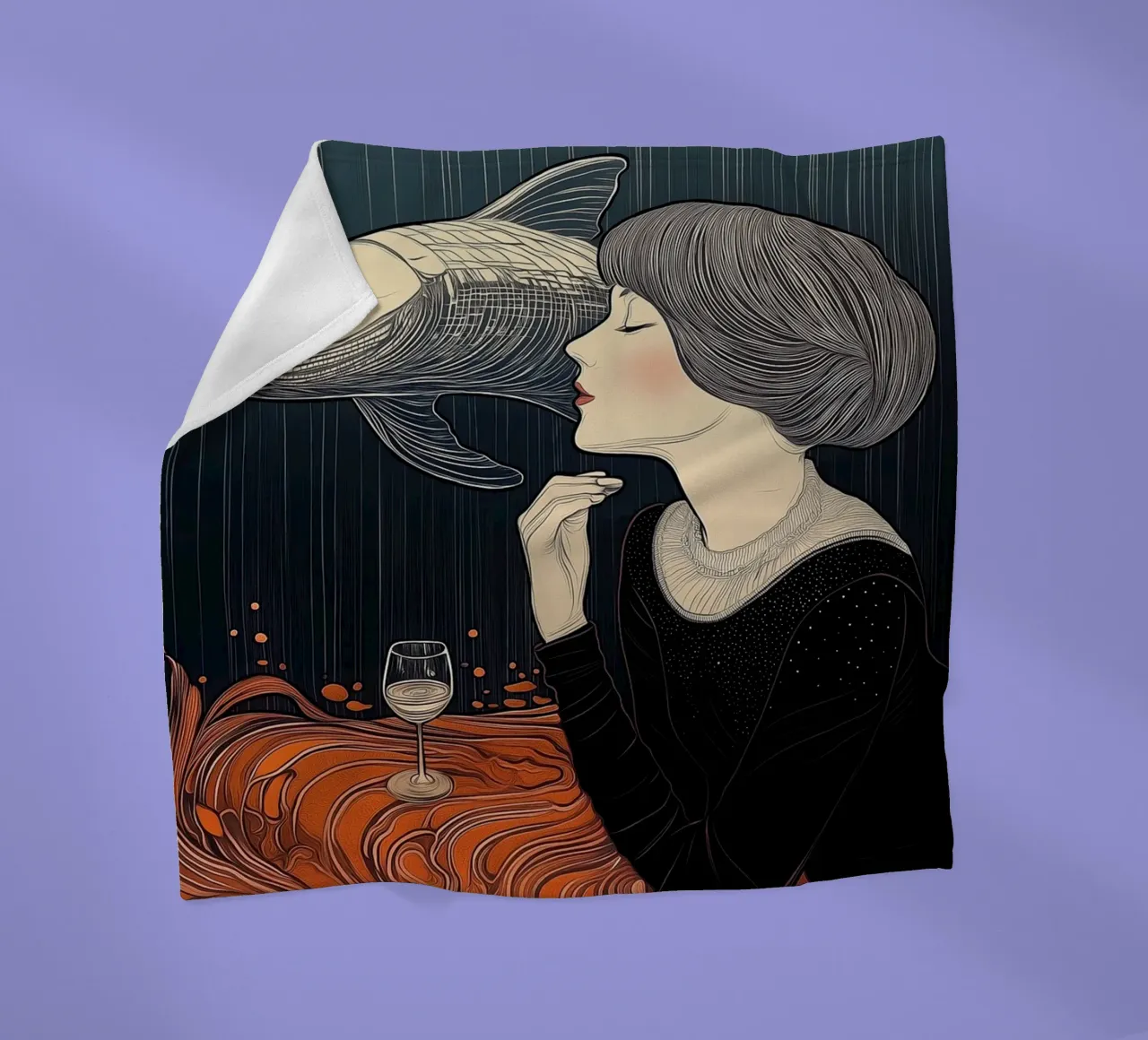 A dream of a whale coperta in pile da Synthaira