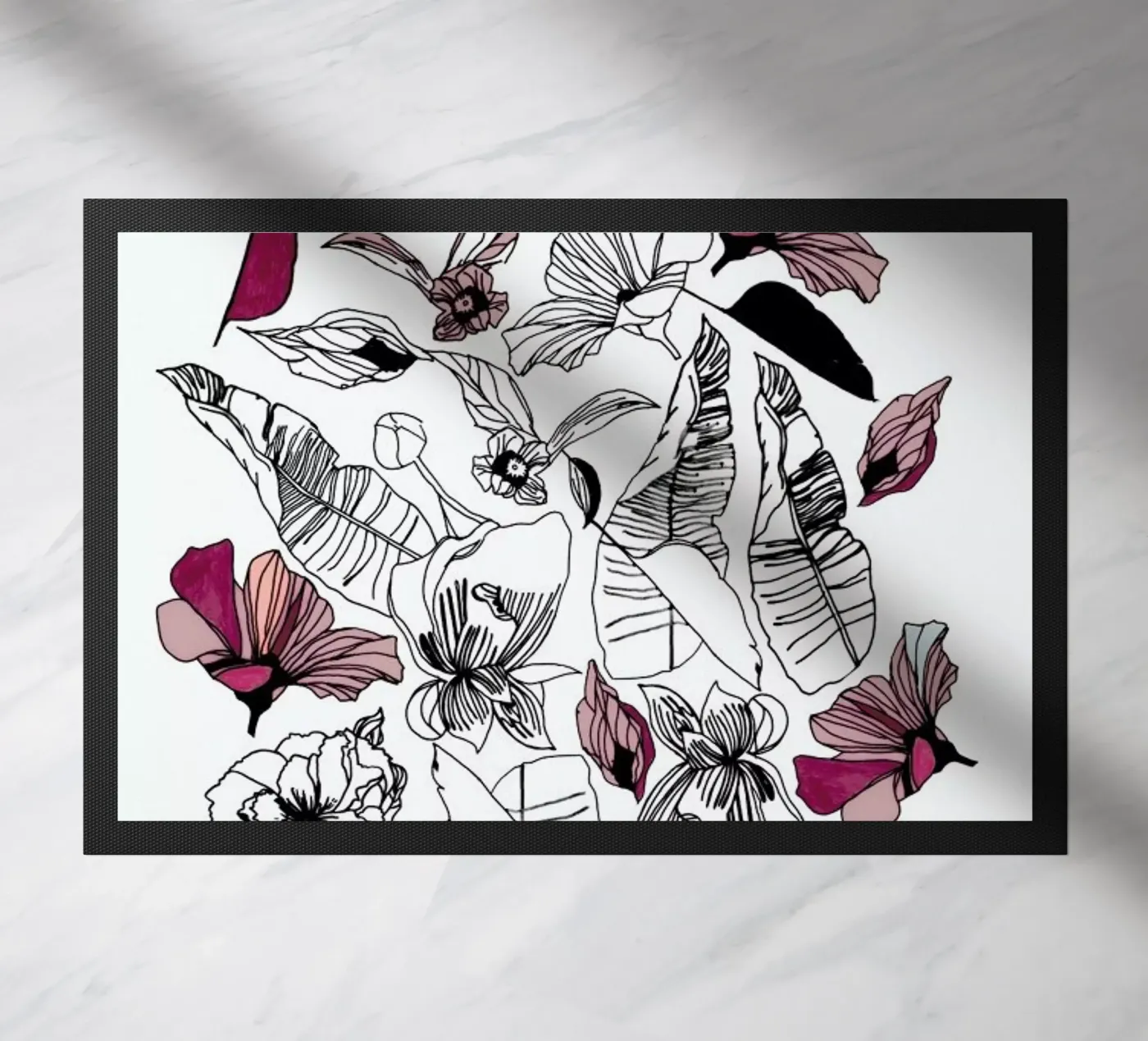 Wildflowers 2 doormat by Céleste Hollak