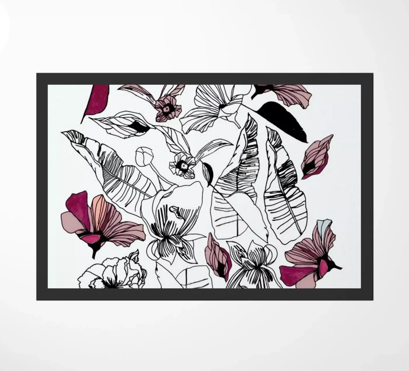 Wildflowers 2 doormat by Céleste Hollak