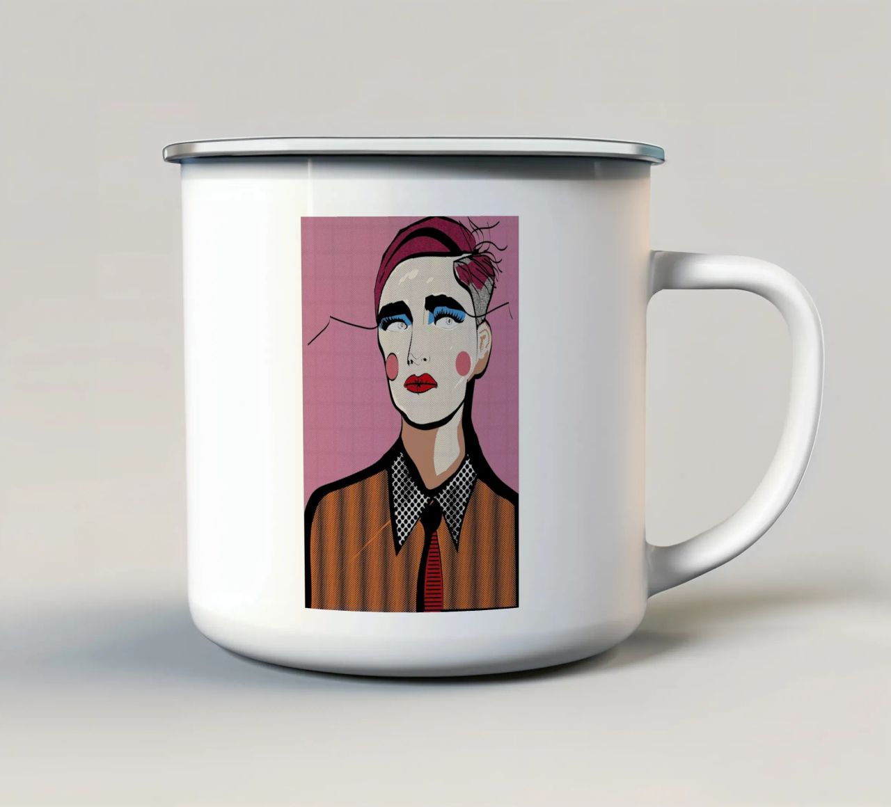 Popism tazza in smalto da Marcell Naubert