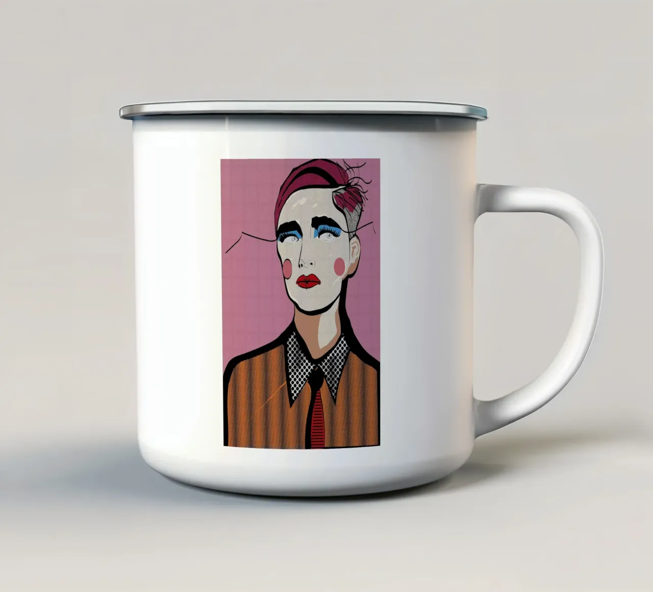 Popism tazza in smalto da Marcell Naubert