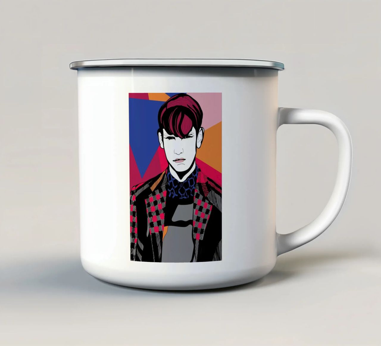 The Boy tazza in smalto da Marcell Naubert