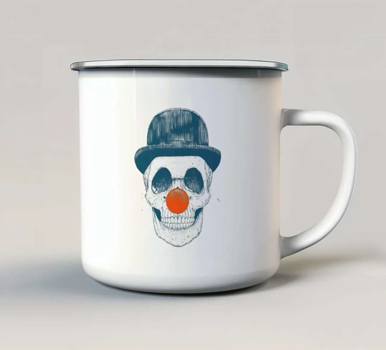 Dead Clown tazza in smalto da Balazs Solti