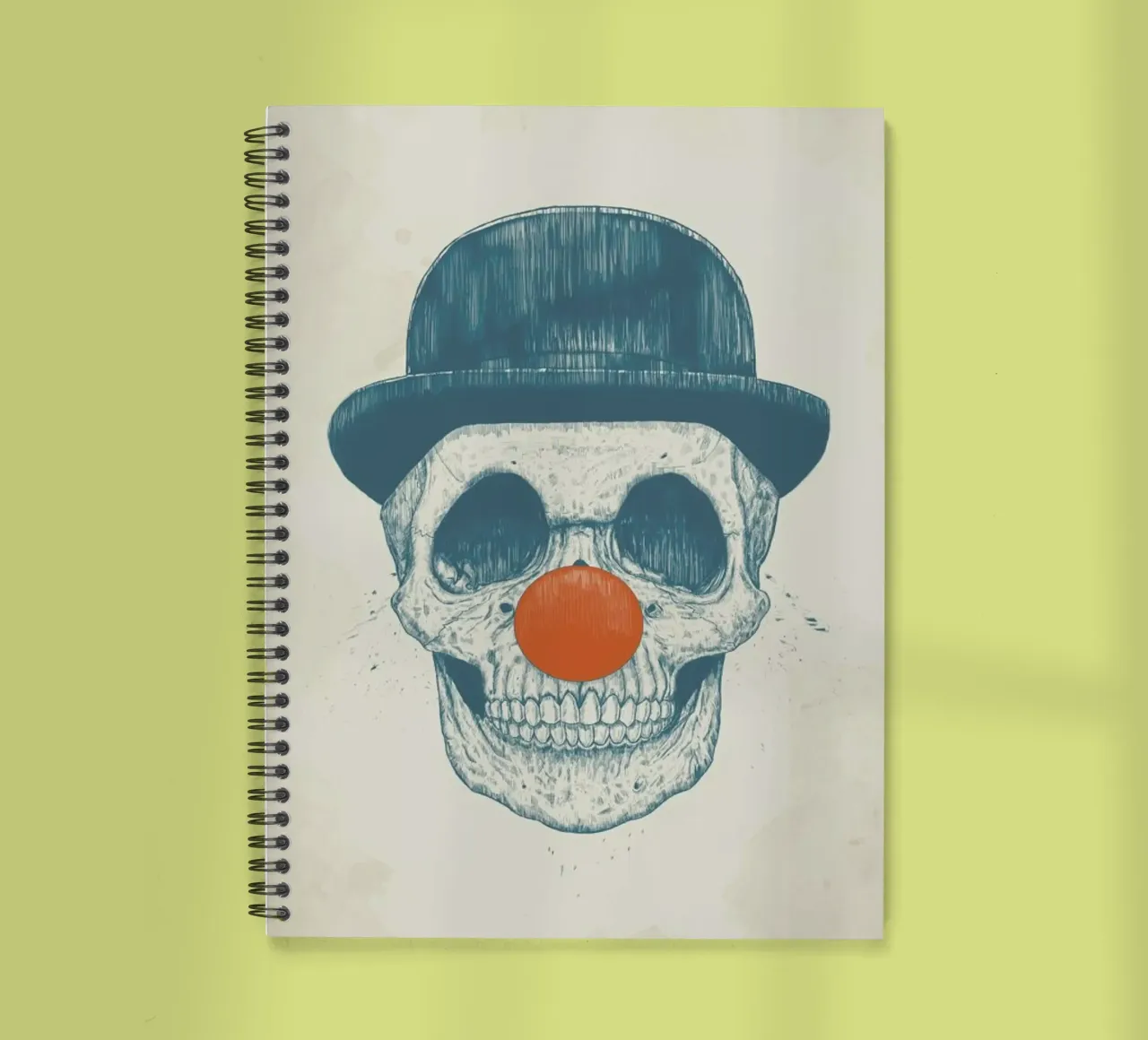 Dead Clown spiral notebook by Balazs Solti