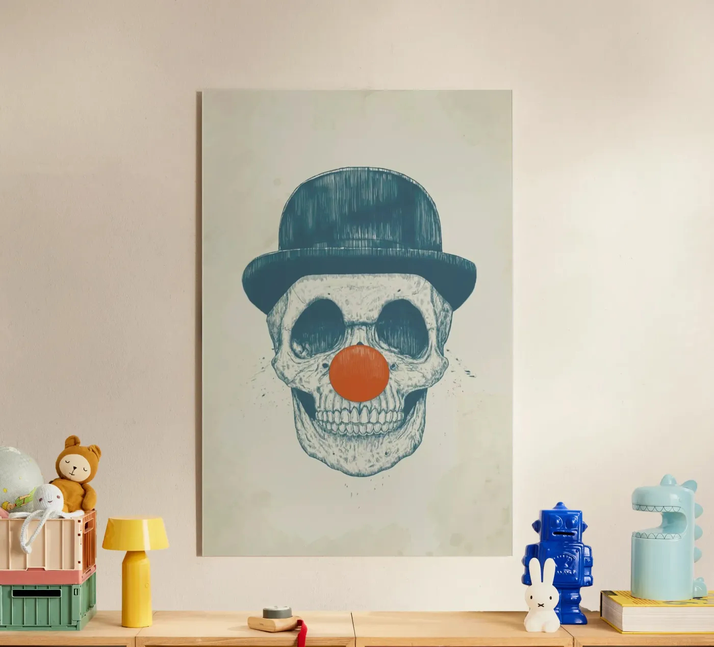 Dead Clown acryl van Balazs Solti