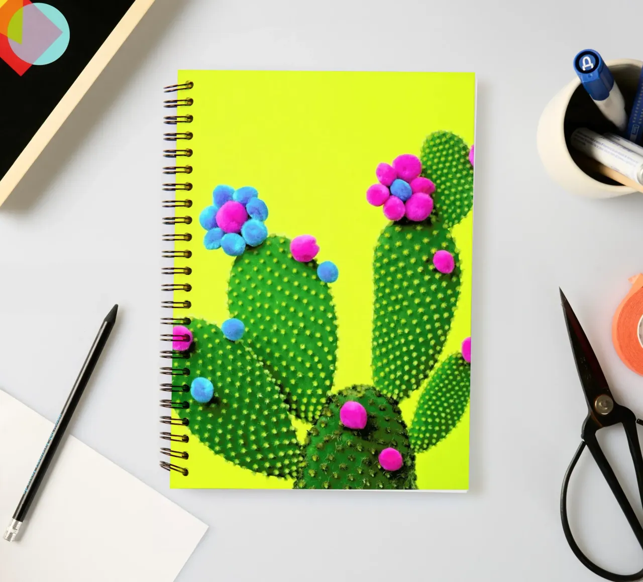 Sunshine in the Desert spiral notebook by Juj Winn