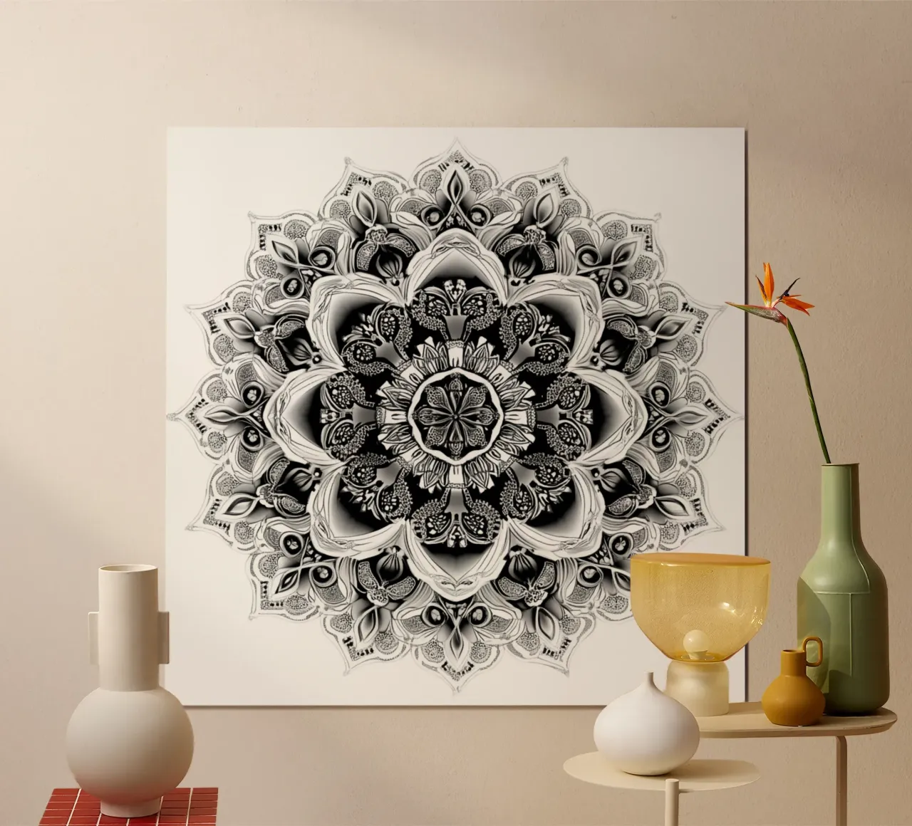 Mandala in bianco e nero carta hahnemühle da Spiritual Touch