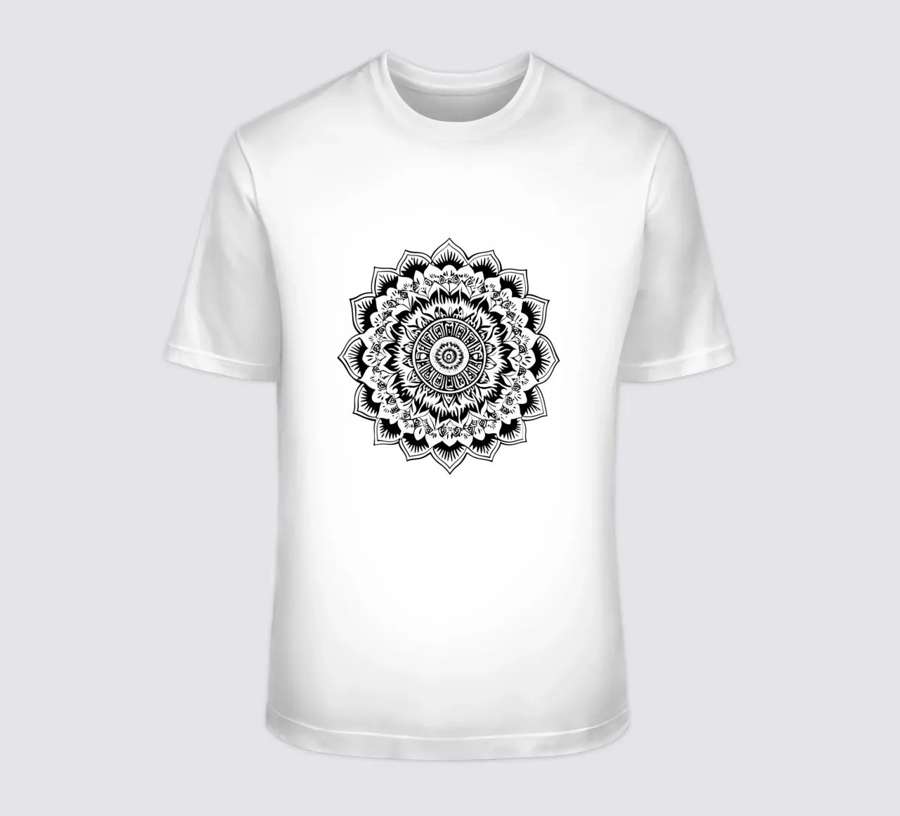 Mandala in bianco e nero t-shirt da Spiritual Touch