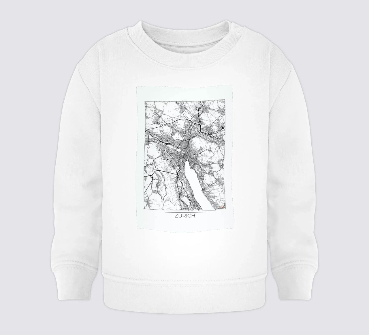 Zurich Minimal Baby Sweatshirt von Hubert Roguski
