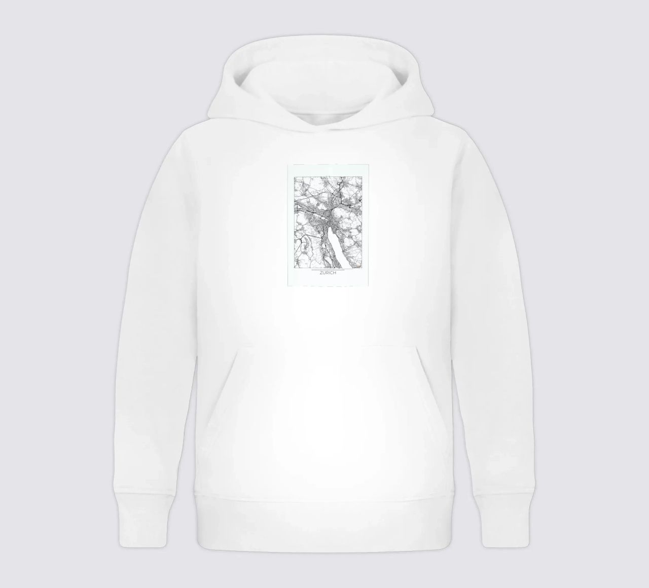 Zurich Minimal Kinder Hoodie von Hubert Roguski