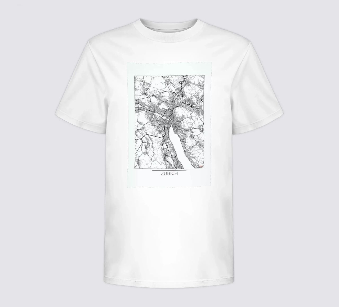 Zurich Minimal Kinder T-Shirt von Hubert Roguski