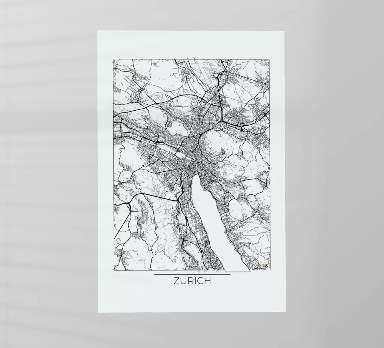 Zurich Minimal pellicola backlit da Hubert Roguski