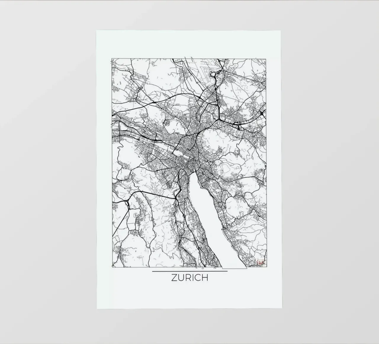 Zurich Minimal pellicola backlit da Hubert Roguski