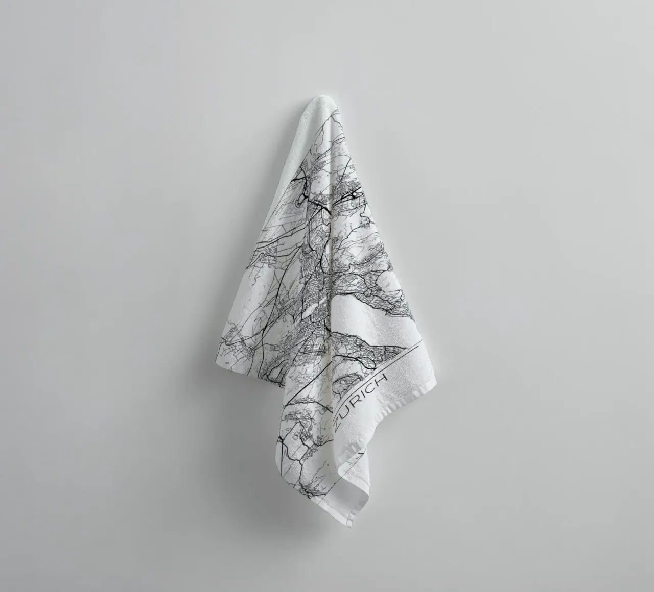 Zurich Minimal towel by Hubert Roguski