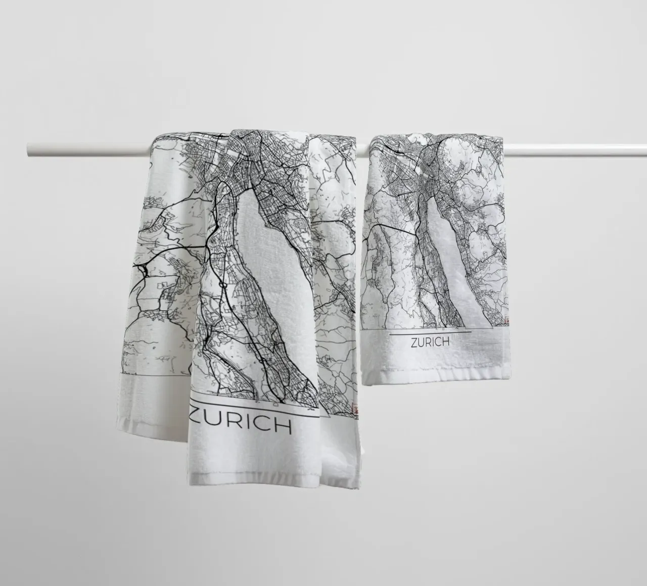 Zurich Minimal asciugamano da bagno da Hubert Roguski