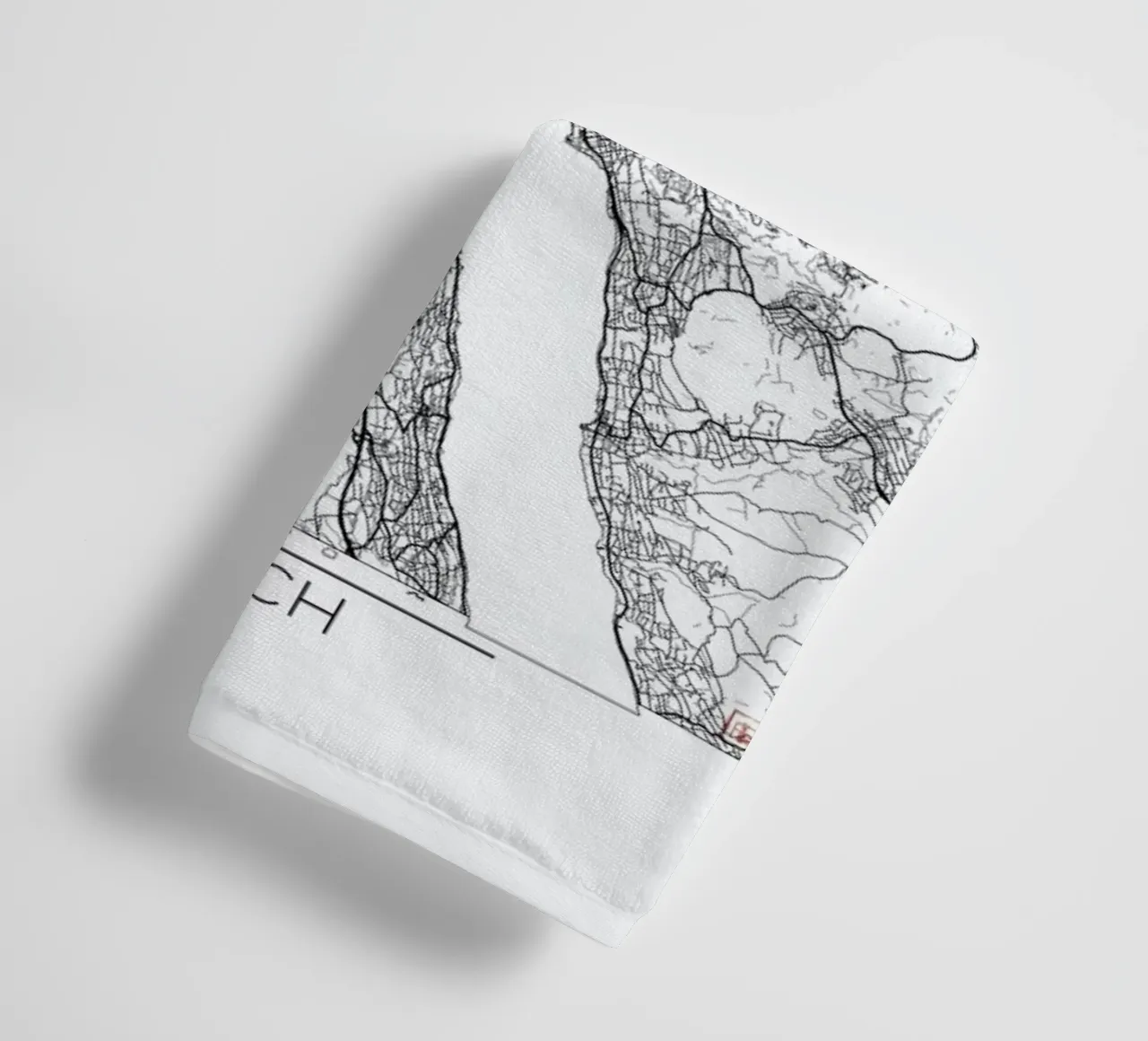 Zurich Minimal asciugamano da bagno da Hubert Roguski