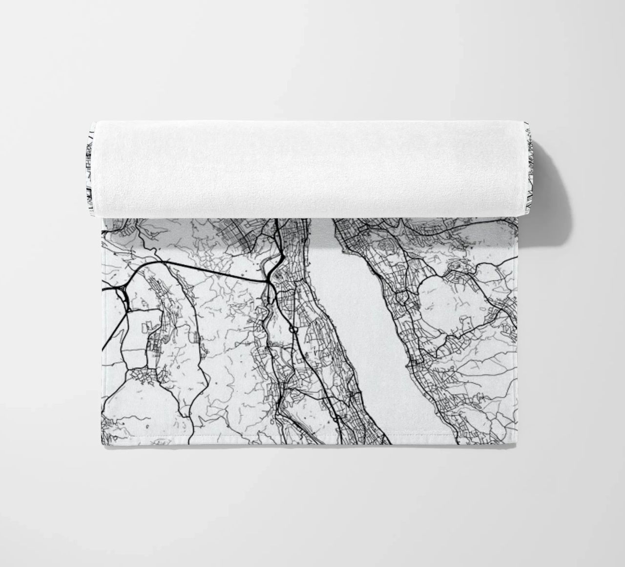 Zurich Minimal Strandtuch von Hubert Roguski