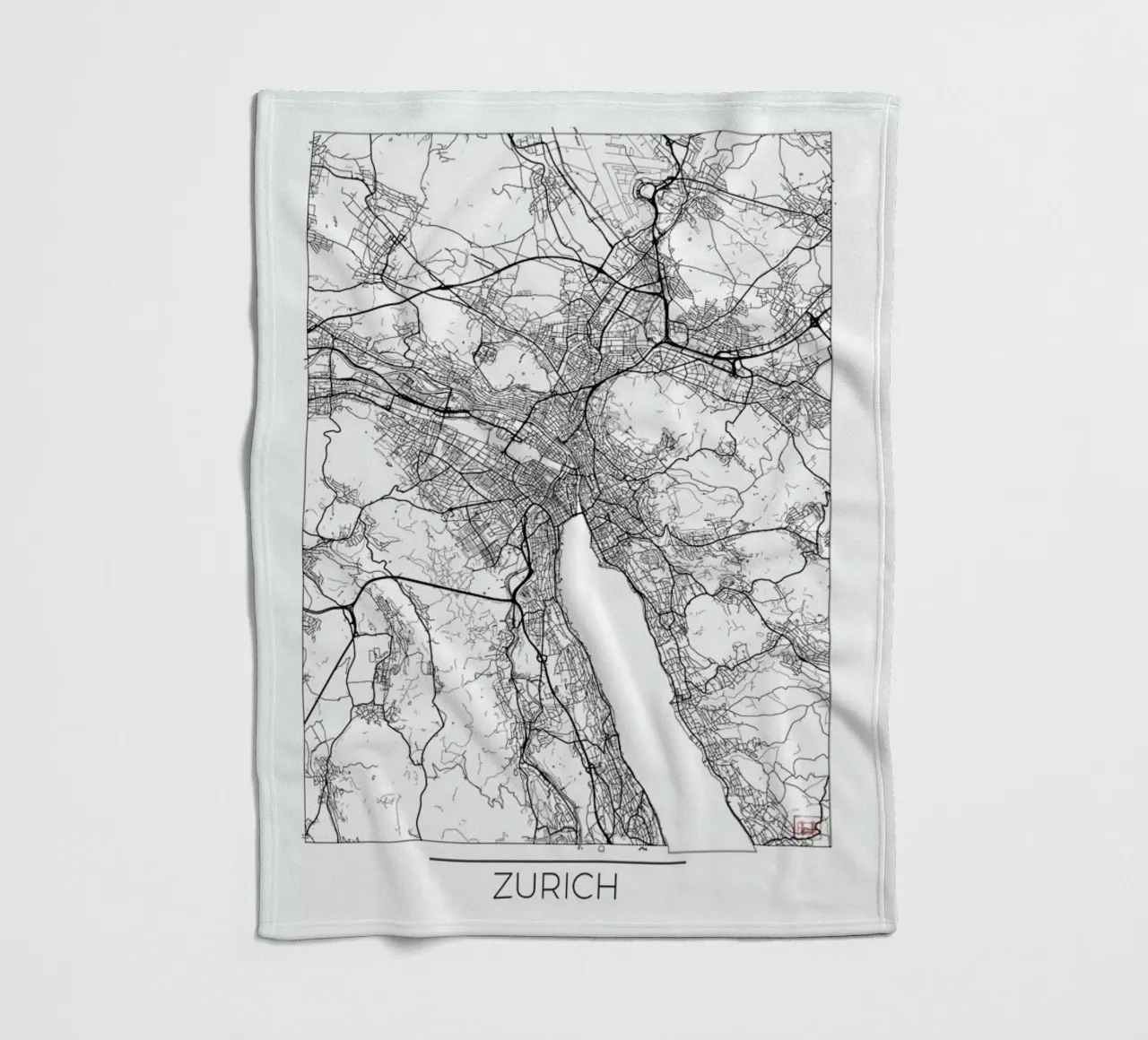 Zurich Minimal coperta in pile da Hubert Roguski