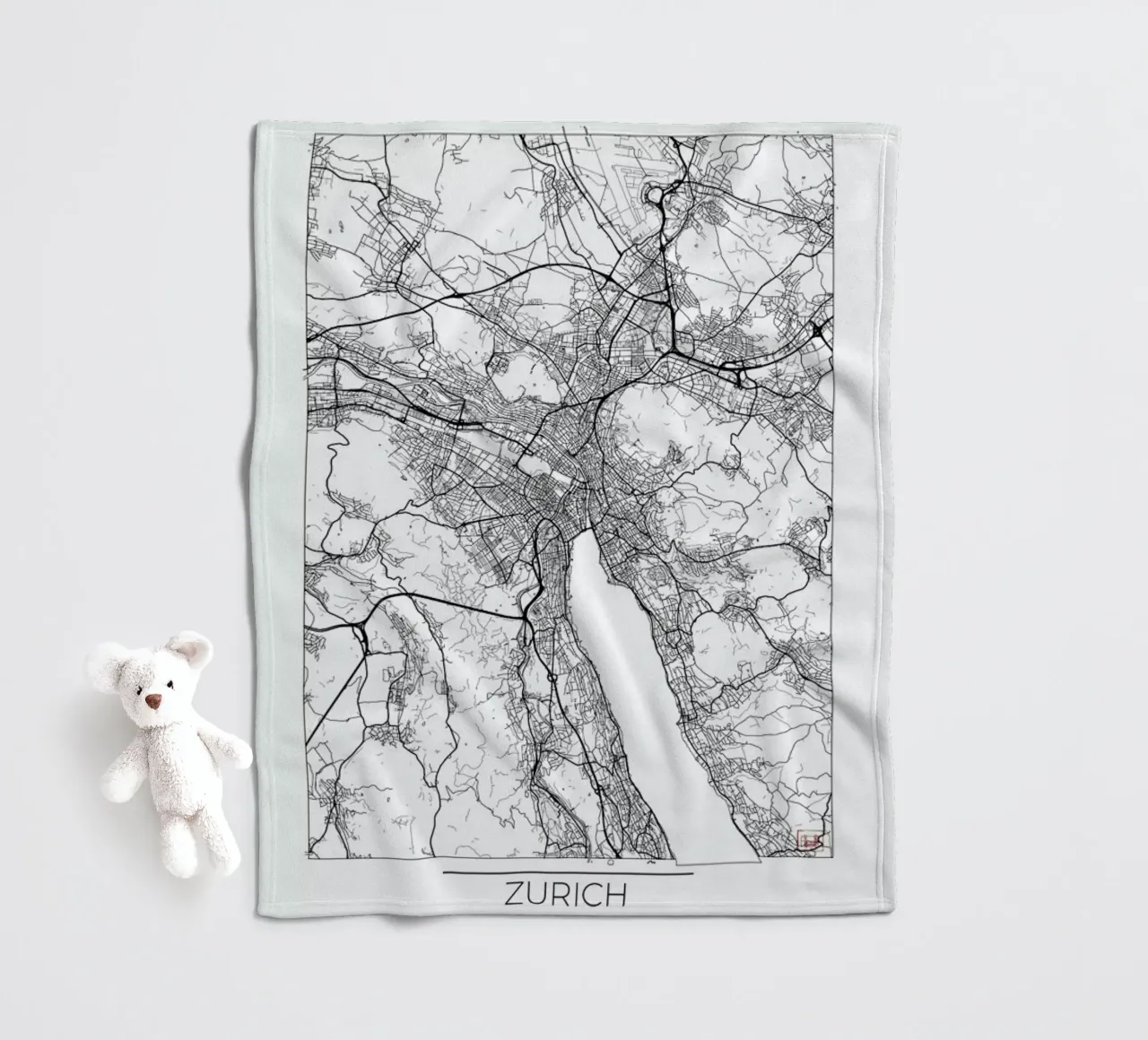 Zurich Minimal coperta in pile da Hubert Roguski