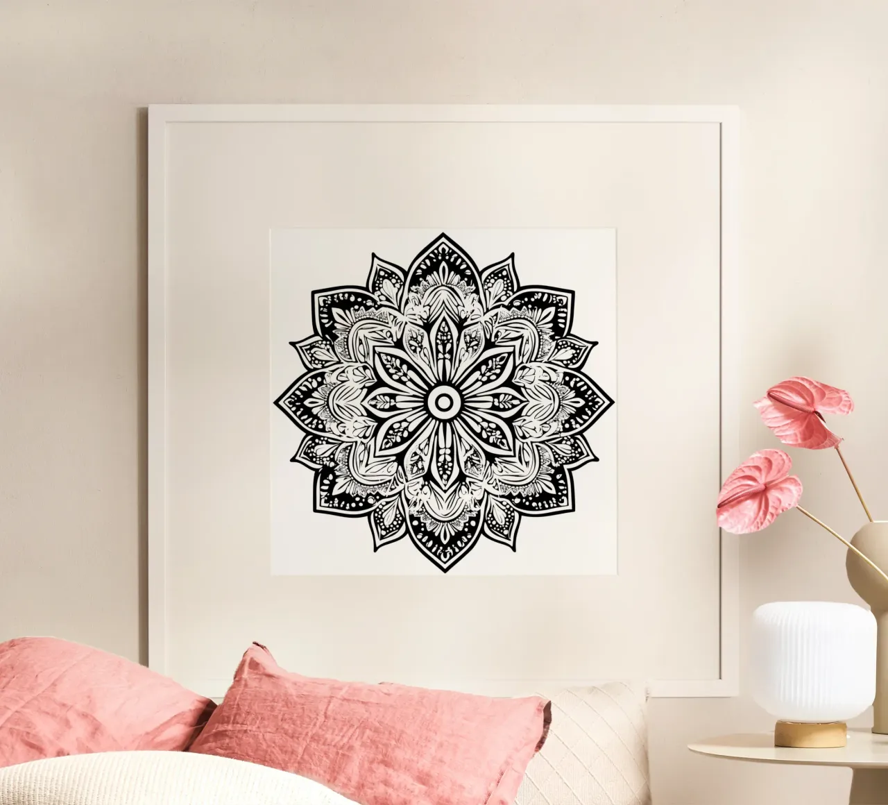 Mandala in bianco e nero carta hahnemühle da Spiritual Touch