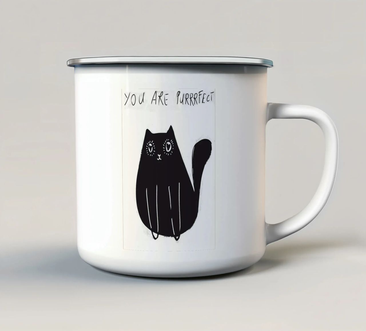 YOU ARE PURRRFECT - 2 tazza in smalto da Gabi_Schöffel_Illustration