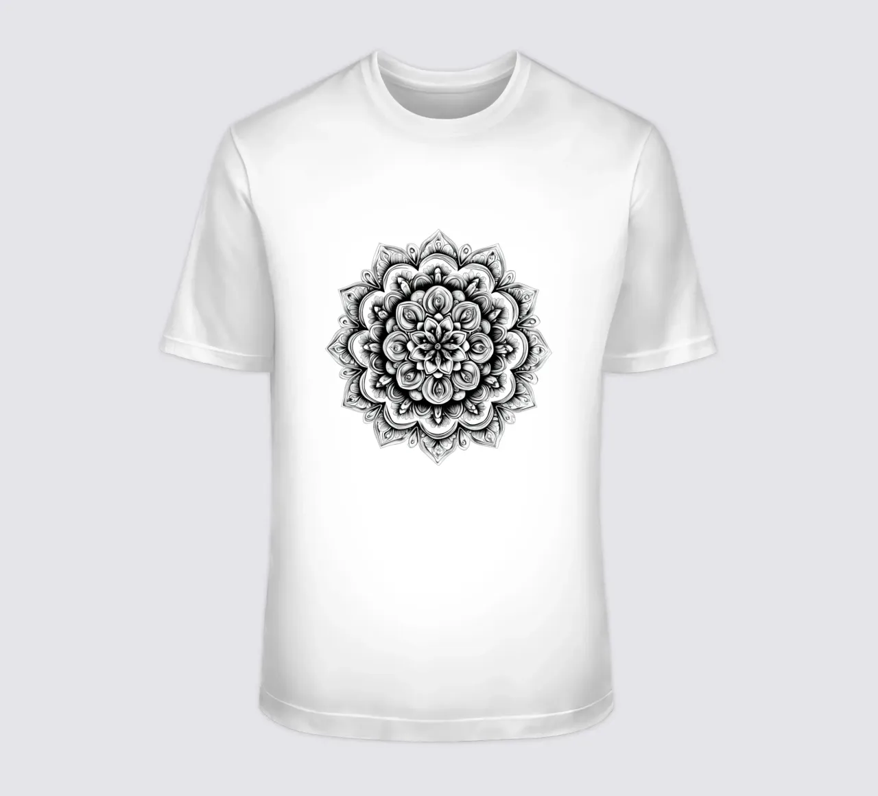 Mandala in bianco e nero t-shirt da Spiritual Touch