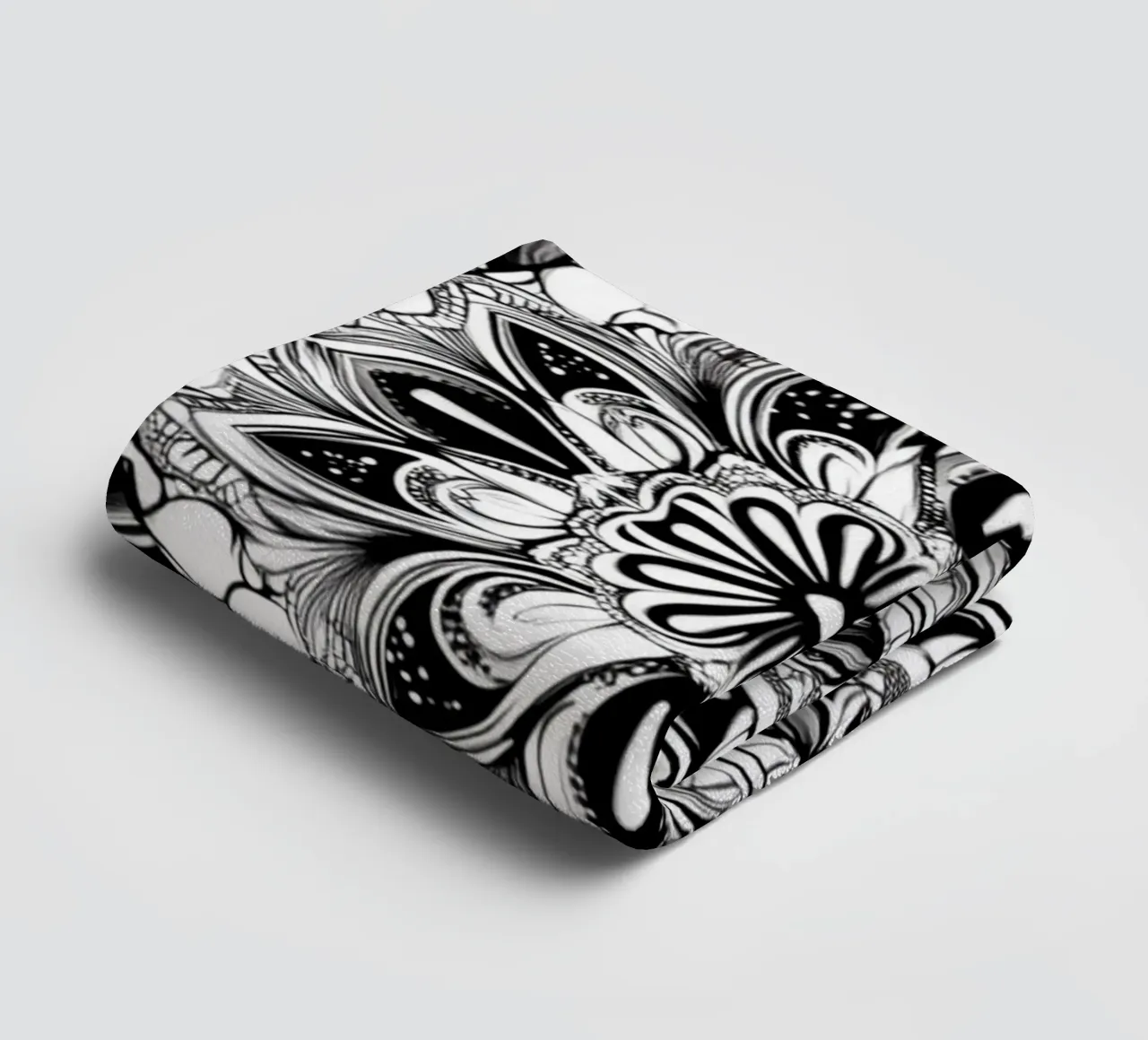 Mandala in bianco e nero asciugamano da bagno da Spiritual Touch