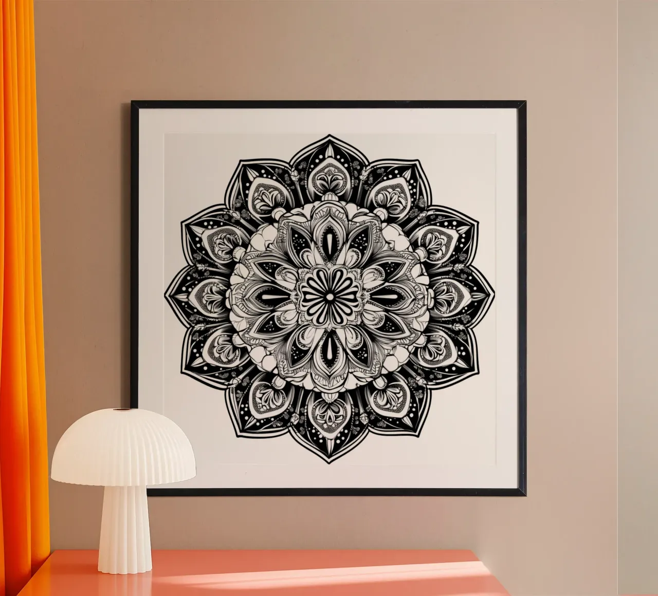 Mandala in bianco e nero carta hahnemühle da Spiritual Touch