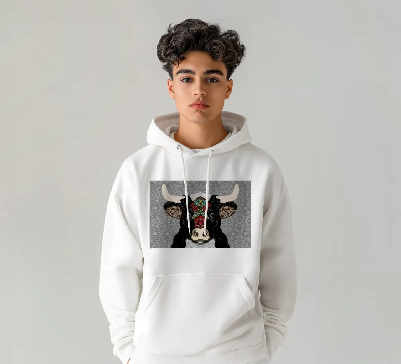 Billy the Bull felpa con cappuccio da Angelika Parker
