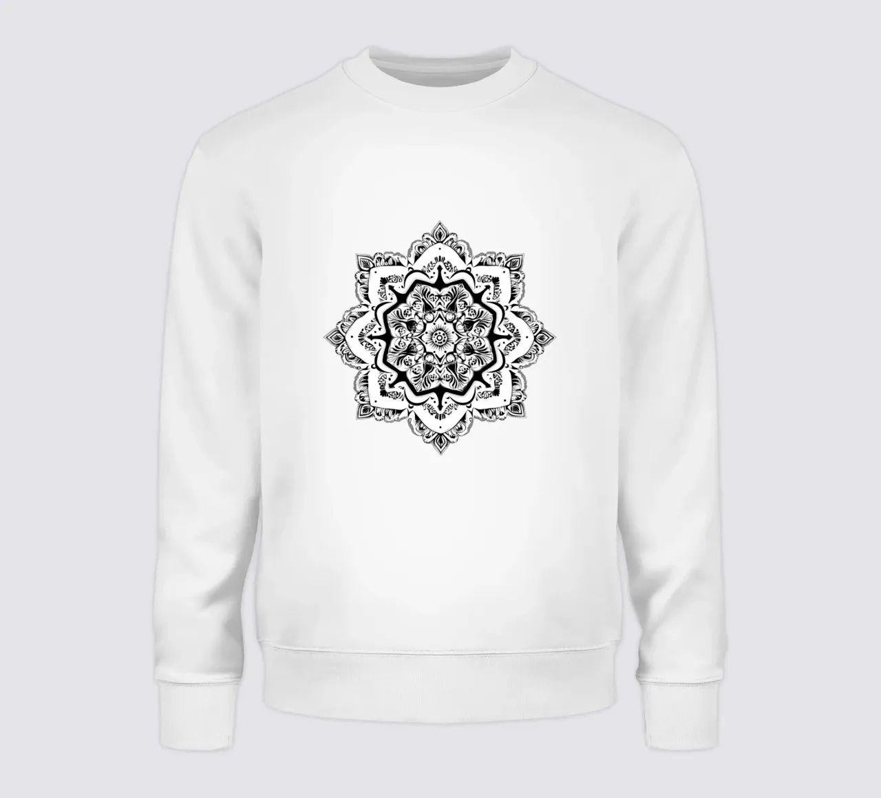 Mandala in bianco e nero felpa da Spiritual Touch
