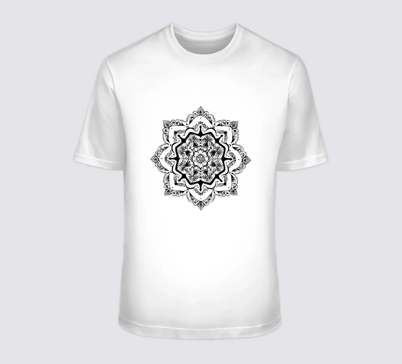 Mandala in bianco e nero t-shirt da Spiritual Touch