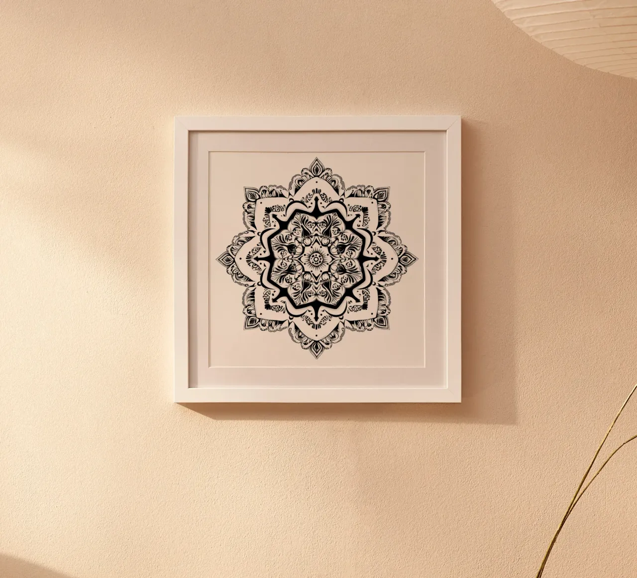 Mandala in bianco e nero poster da Spiritual Touch