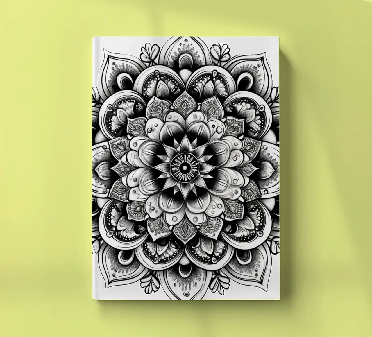 Mandala in bianco e nero diario da Spiritual Touch