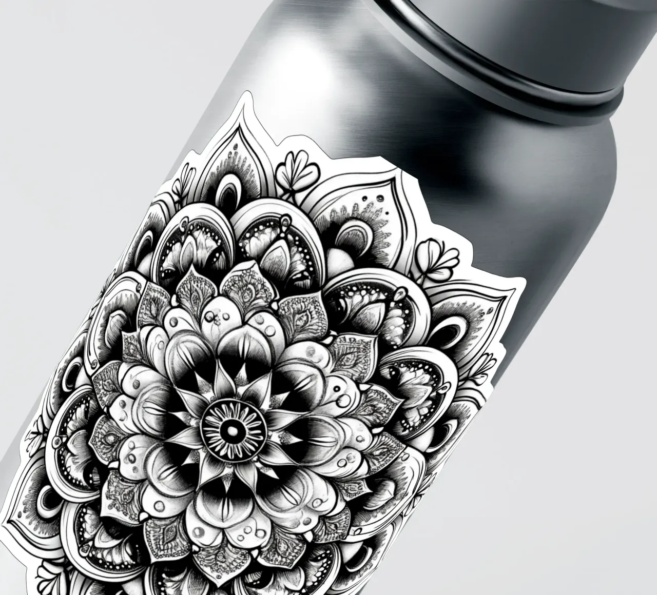 Mandala in bianco e nero adesivo da Spiritual Touch