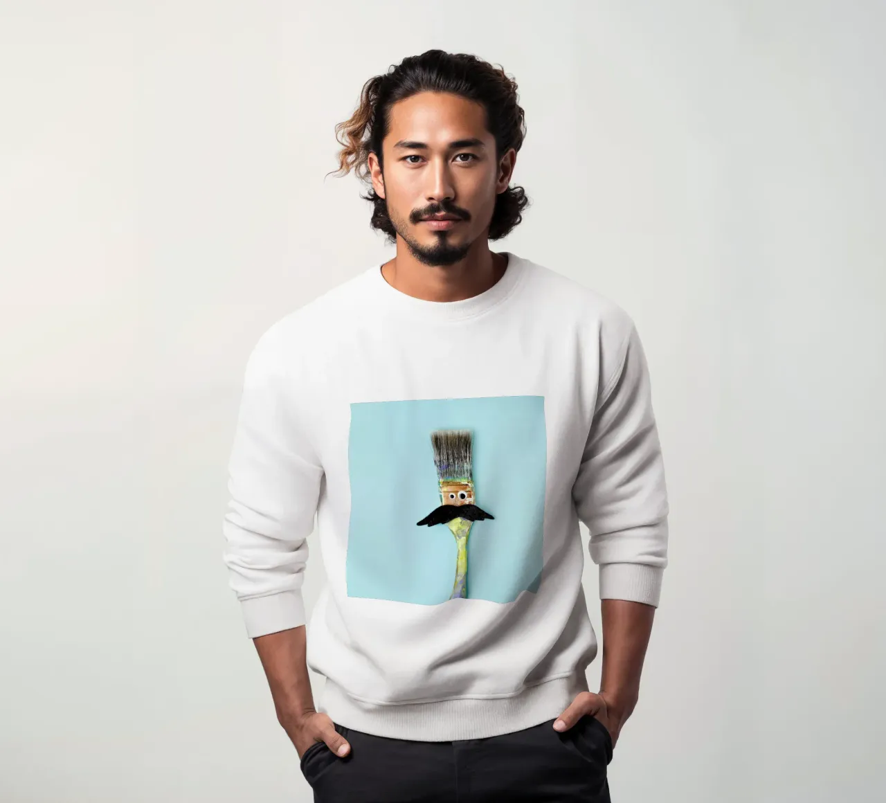 Nice 'Stache felpa da Juj Winn