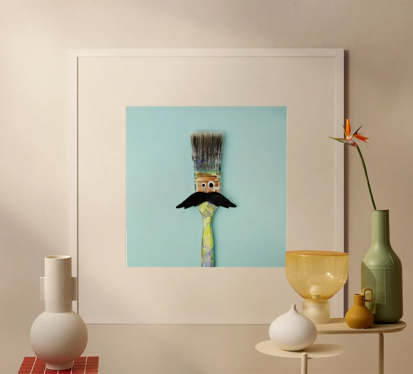 Nice 'Stache poster van Juj Winn