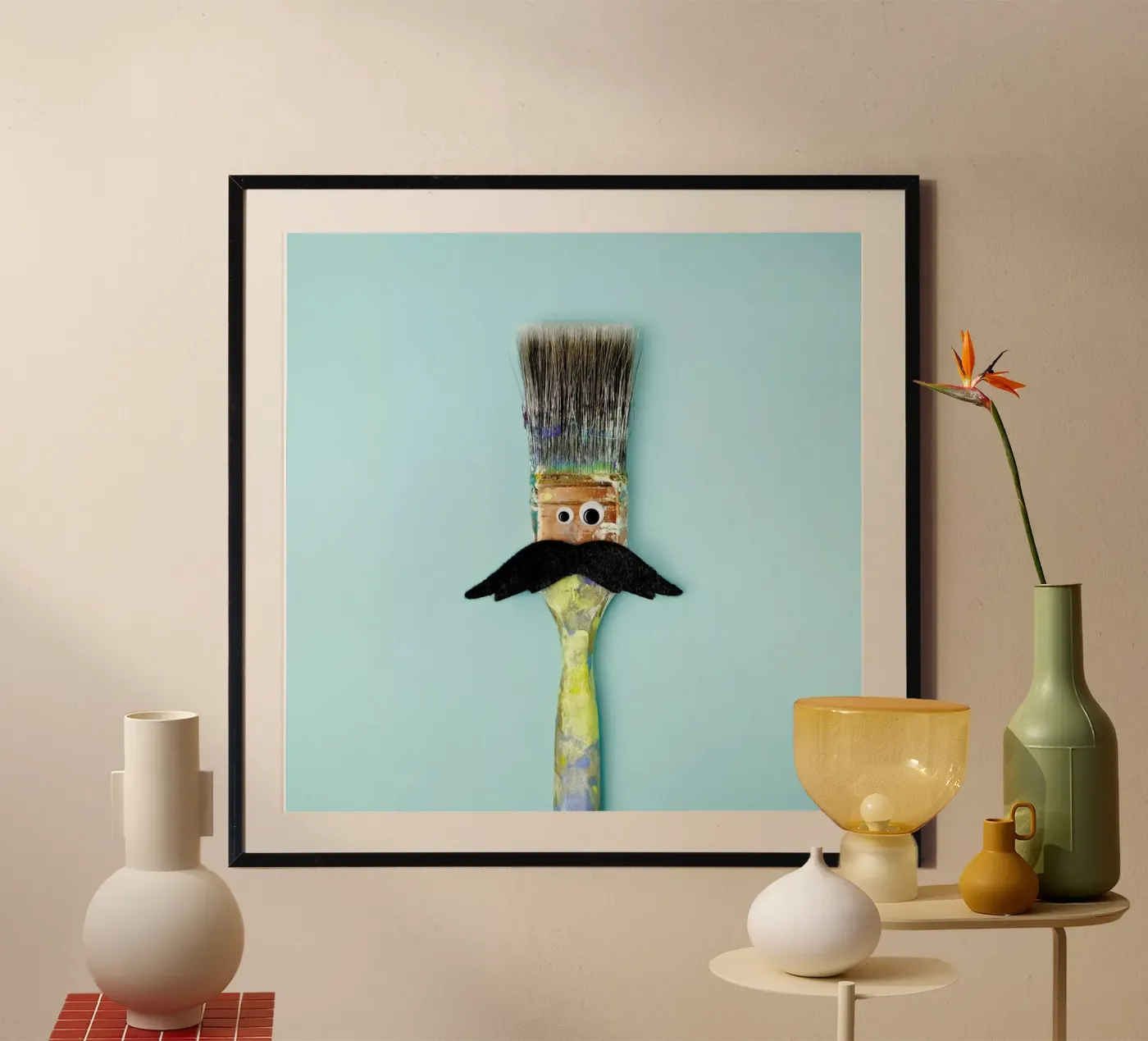 Nice 'Stache poster van Juj Winn