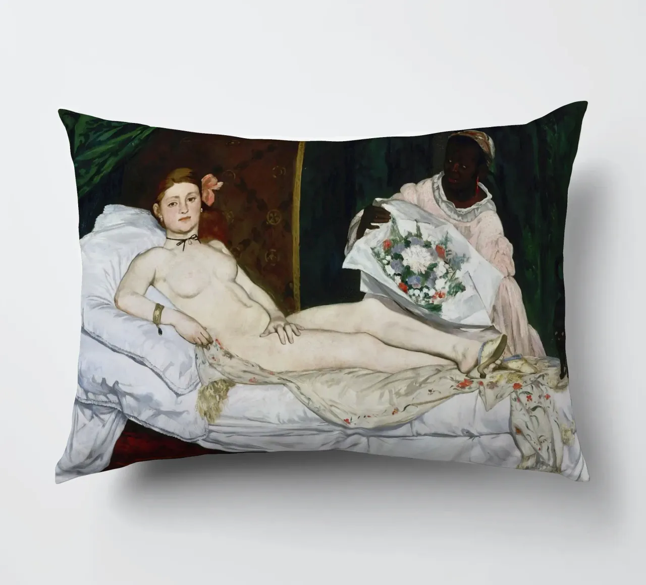 Edouard Manet - Olympia cuscino da William Store