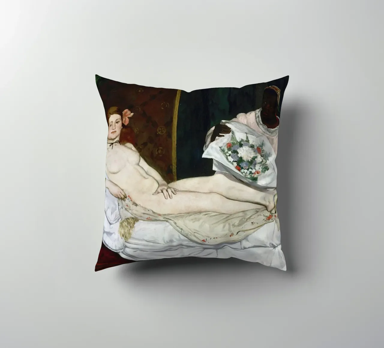 Edouard Manet - Olympia cuscino da William Store
