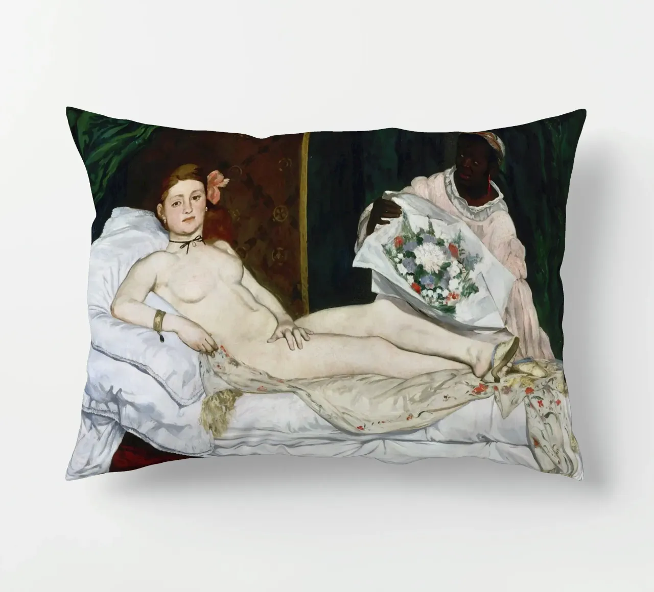 Edouard Manet - Olympia cuscino da William Store