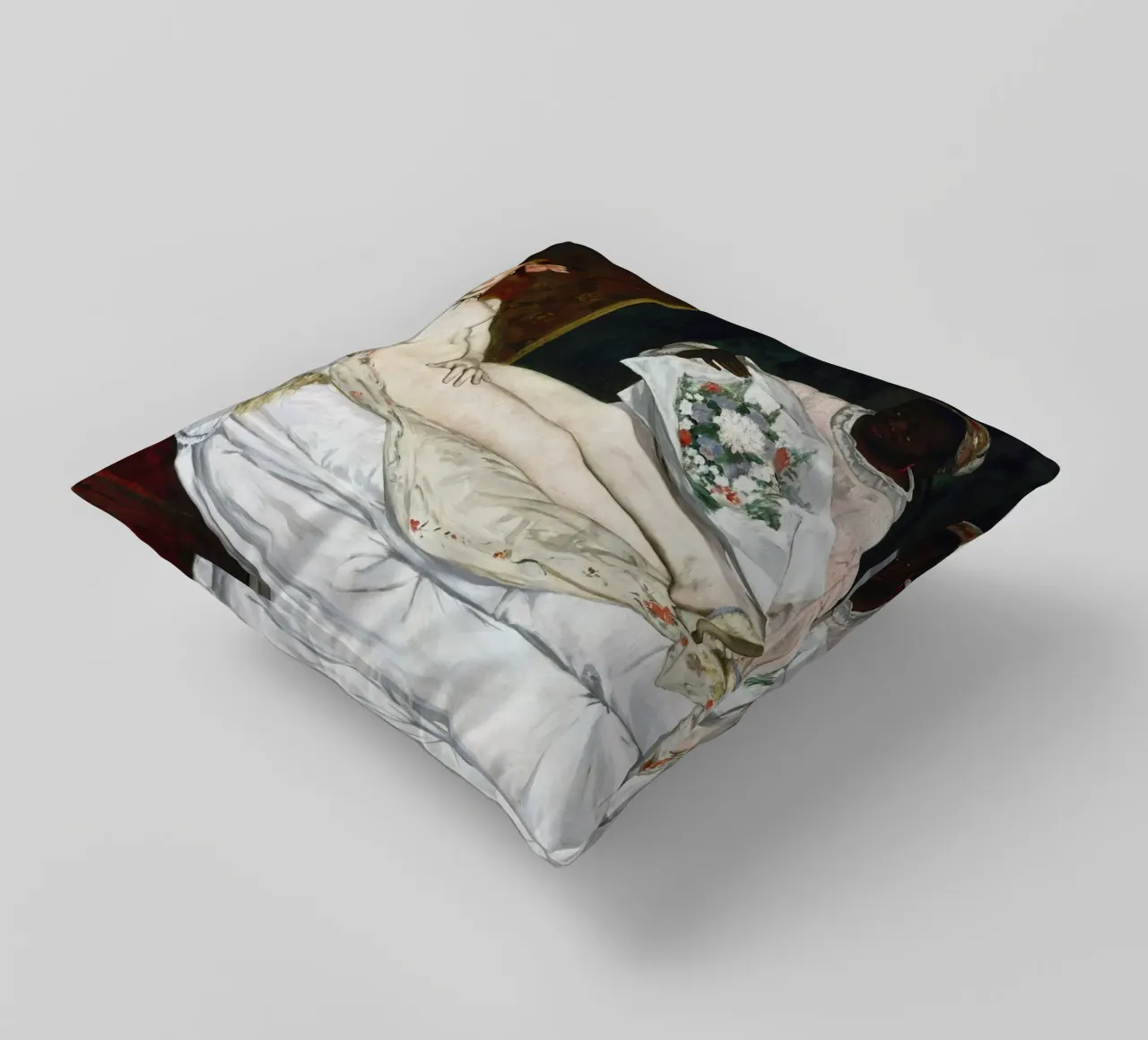 Edouard Manet - Olympia cuscino da William Store