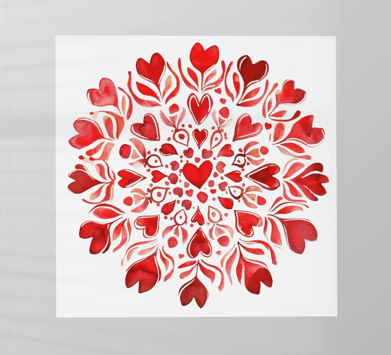 Mandala dell'amore ad acquerello pellicola backlit da Spiritual Touch