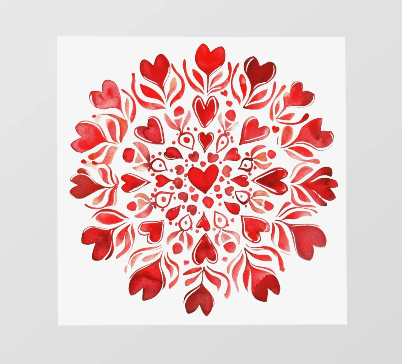 Mandala dell'amore ad acquerello pellicola backlit da Spiritual Touch