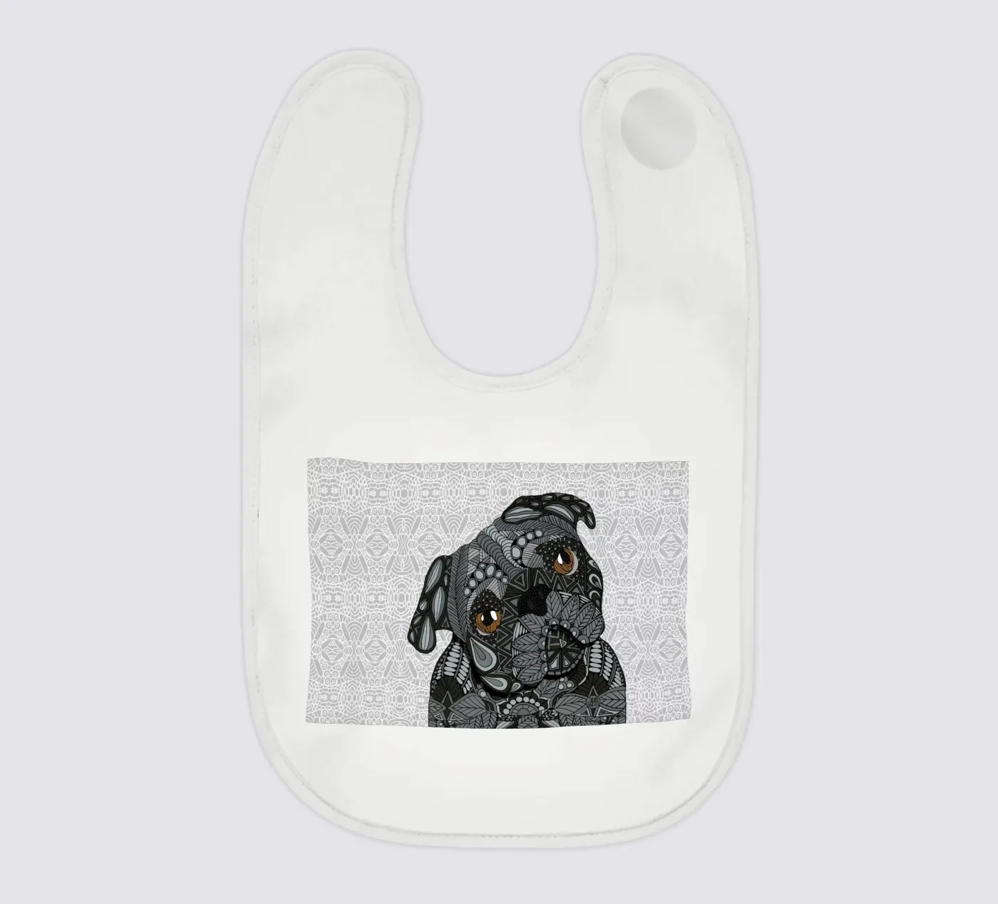 Black Pug bavaglino da Angelika Parker