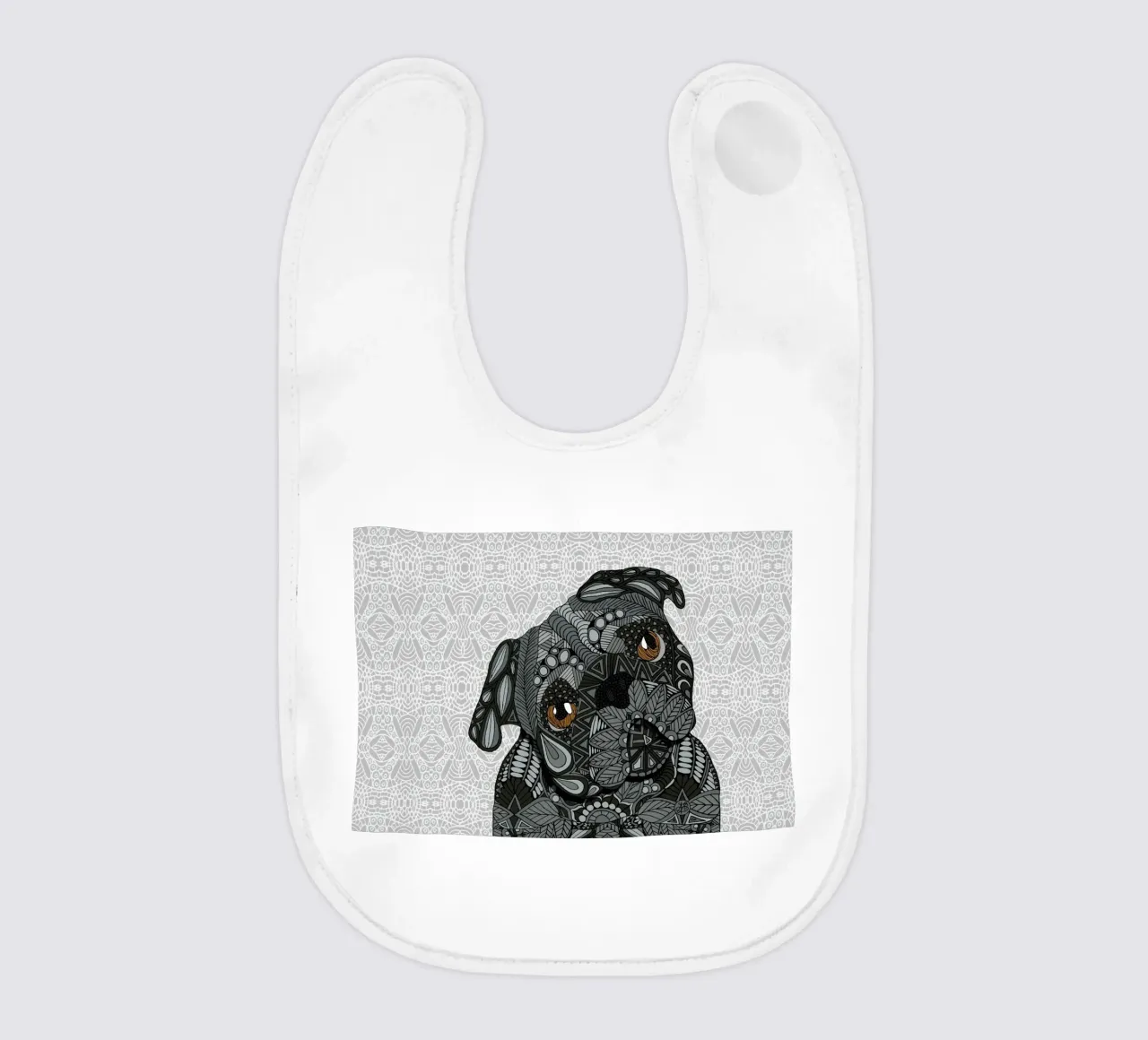 Black Pug bavaglino da Angelika Parker